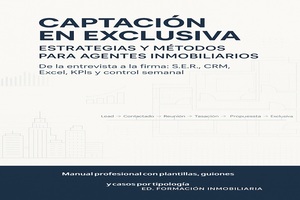 Portada del manual 13: Captacion en Exclusiva Estrategias y Metodos para Agentes Inmobiliarios