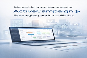 Portada del manual 59: Manual del autorespondedor  ActiveCampaign Estrategias Específicas para Inmobiliarias